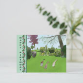 Gartenbild Postkarte (Stehend Vorderseite)