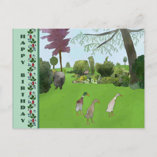 Gartenbild Postkarte