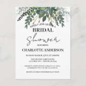 Gartenblätterung Naturpark Brautparty Postkarte (Vorderseite)