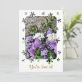 GARTENBLUME EINLADUNG (Stehend Vorderseite)