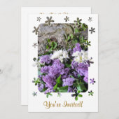 GARTENBLUME EINLADUNG (Vorne/Hinten)