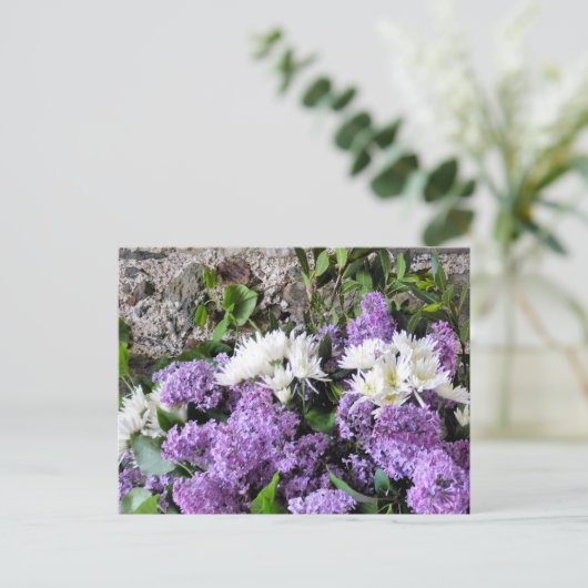 GARTENBLUME POSTKARTE (Stehend Vorderseite)