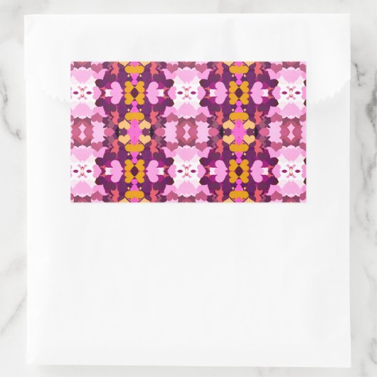 GARTENBLUME RECHTECKIGER AUFKLEBER (Tasche)