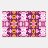 GARTENBLUME RECHTECKIGER AUFKLEBER (Vorderseite)