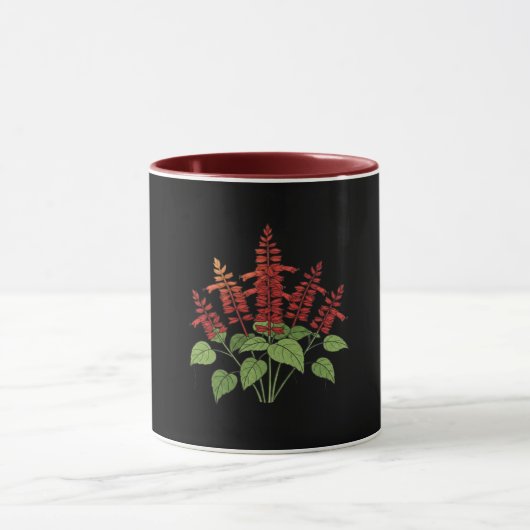 Gartenblume - Scharlachroter Salbei Tasse (Zentrum)