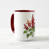 Gartenblume - Scharlachroter Salbei Tasse (Vorderseite Links)