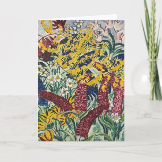 Gartenblumen | August Babberger Karte (Vorderseite)