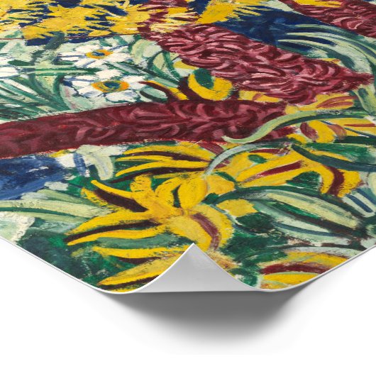 Gartenblumen | August Babberger Poster (Ecke)