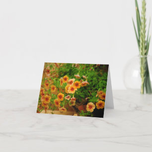 Gartenblumen Dankeskarte