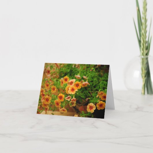 Gartenblumen Dankeskarte (Vorderseite)