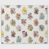 Gartenblumen Geschenkpapier (Flach)