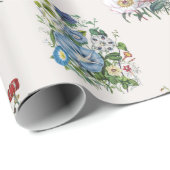 Gartenblumen Geschenkpapier (Rolleneckpunkt)