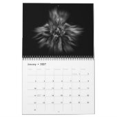 Gartenblumen in Schwarzweiß Nr. 49 Flow Kalender (Jan 2027)