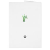Gartenblumen Postkarte (Hinten)