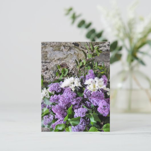 GARTENBLUMEN POSTKARTE (Stehend Vorderseite)