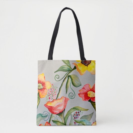 Gartenblumen-Tasche Tasche (Vorderseite)