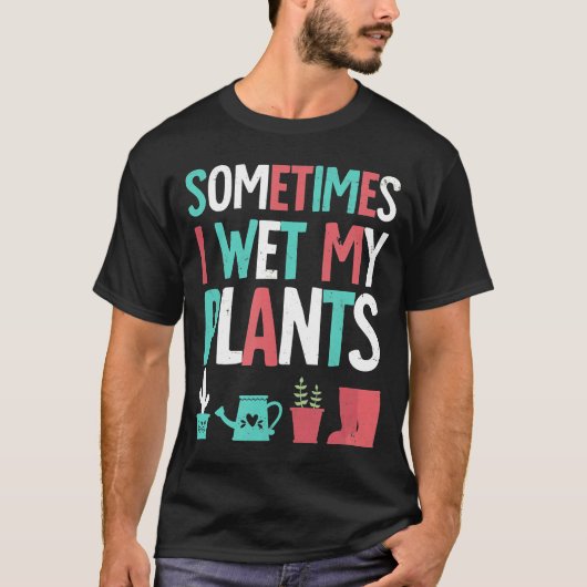 Gartenblumengarten Ich füße meine Pflanze Spaß T-Shirt (Vorderseite)