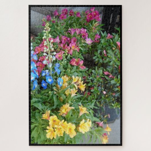 Gartenblumenstrauß-Puzzle Puzzle (Vertikal)