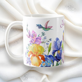 Gartenblüte Lila Blume Kaffeetasse