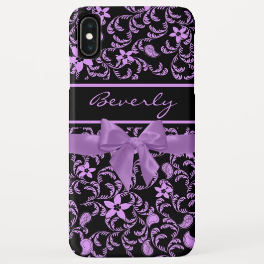 Gartenblüte und Lila Bow Case-Mate iPhone Hülle (Rückseite)