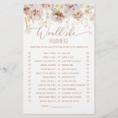 Gartenblüte Würde sie lieber Bridgame (Vorderseite)