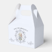 Gartenblüten-Geschenkbox Geschenkschachtel (Rückseite)
