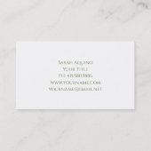 Gartenblütenkaktus Visitenkarte (Rückseite)