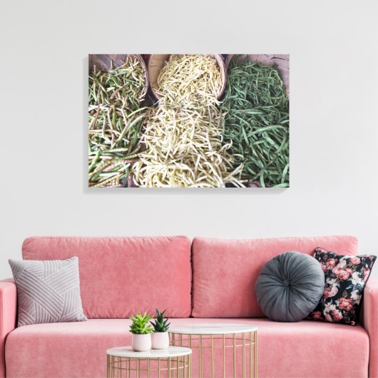 Gartenbohnen Leinwanddruck (Insitu (Wohnzimmer))