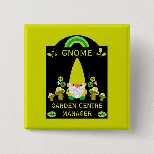 Gartencenter Gnome Button (Vorderseite)