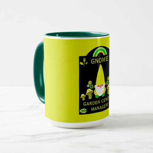 Gartencenter Gnome Tasse (Vorderseite Links)