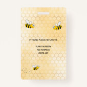 Gartencenter Mitarbeiter Foto Hummeln gelb Ausweis (Rückseite)