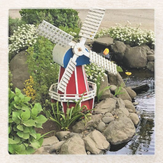 Gartendekoration Glasuntersetzer (Vorderseite)