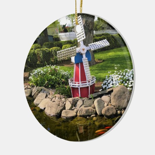 Gartendekoration Keramik Ornament (Links)