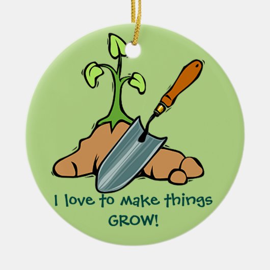 Gartendekoration Keramikornament (Vorne)