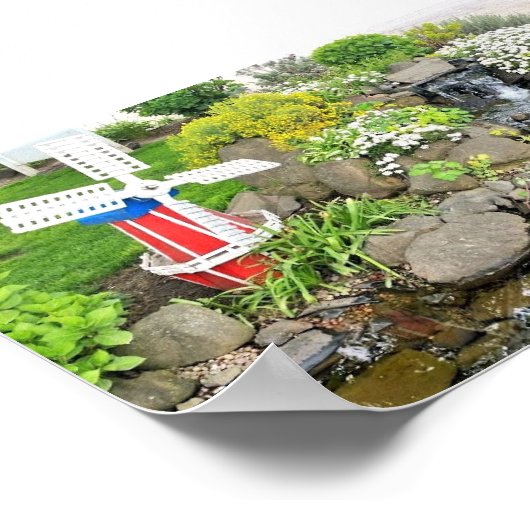 Gartendekoration Poster (Ecke)