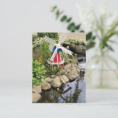 Gartendekoration Postkarte (Stehend Vorderseite)