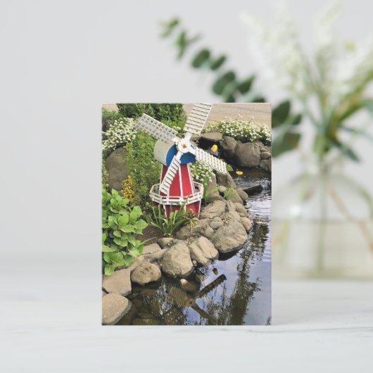 Gartendekoration Postkarte (Stehend Vorderseite)