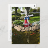 Gartendekoration Postkarte (Vorne/Hinten)