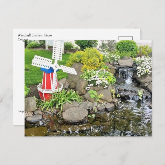 Gartendekoration Postkarte (Vorne/Hinten)