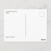Gartendekoration Postkarte (Rückseite)