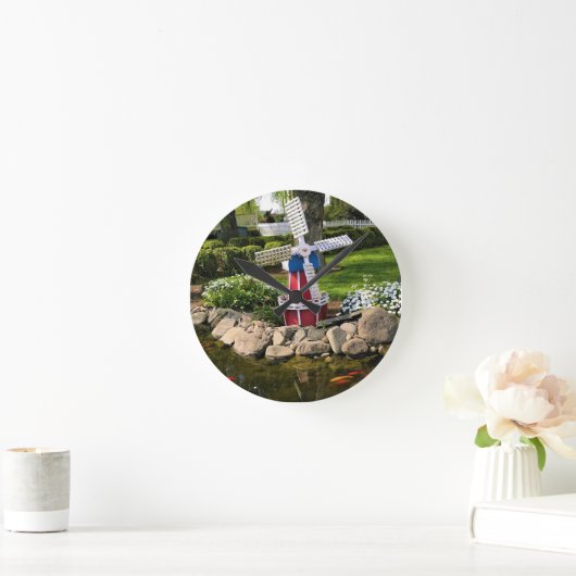 Gartendekoration Runde Wanduhr (Zuhause)