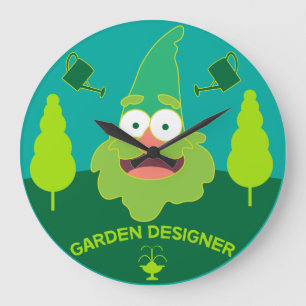 Gartendesigner Gartengestaltung Tasse der Gärt Große Wanduhr