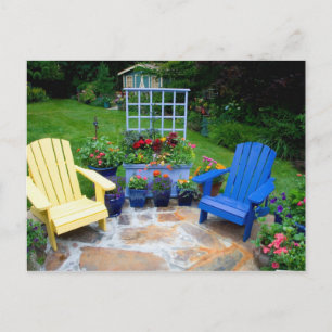 Gartendesigns in unserem Garten Sammamish, 4 Postkarte