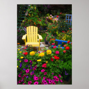 Gartendesigns in unserem Garten Sammamish, Poster