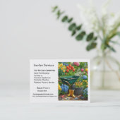 Gartendienstleistungen / Großgärtner Visitenkarte (Stehend Vorderseite)