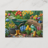 Gartendienstleistungen / Großgärtner Visitenkarte (Rückseite)