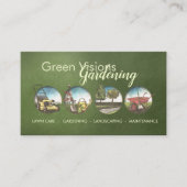 Gartendienstleistungen - Handgezeichnete Illustrat Visitenkarte (Vorderseite)