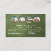 Gartendienstleistungen - Handgezeichnete Illustrat Visitenkarte (Vorderseite)