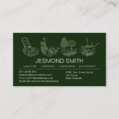 Gartendienstleistungen - Kunstausstellung Visitenkarte (Vorderseite)