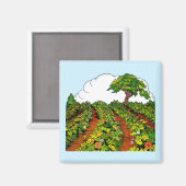 Gartendruck der 20er Jahre Magnet (Vorderseite/Rückseite)